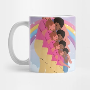 Lesbian Love Pride Rainbow Mug